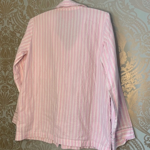 VICTORIAS SECRET Pink Striped Pyjama Top - Picture 2 of 3